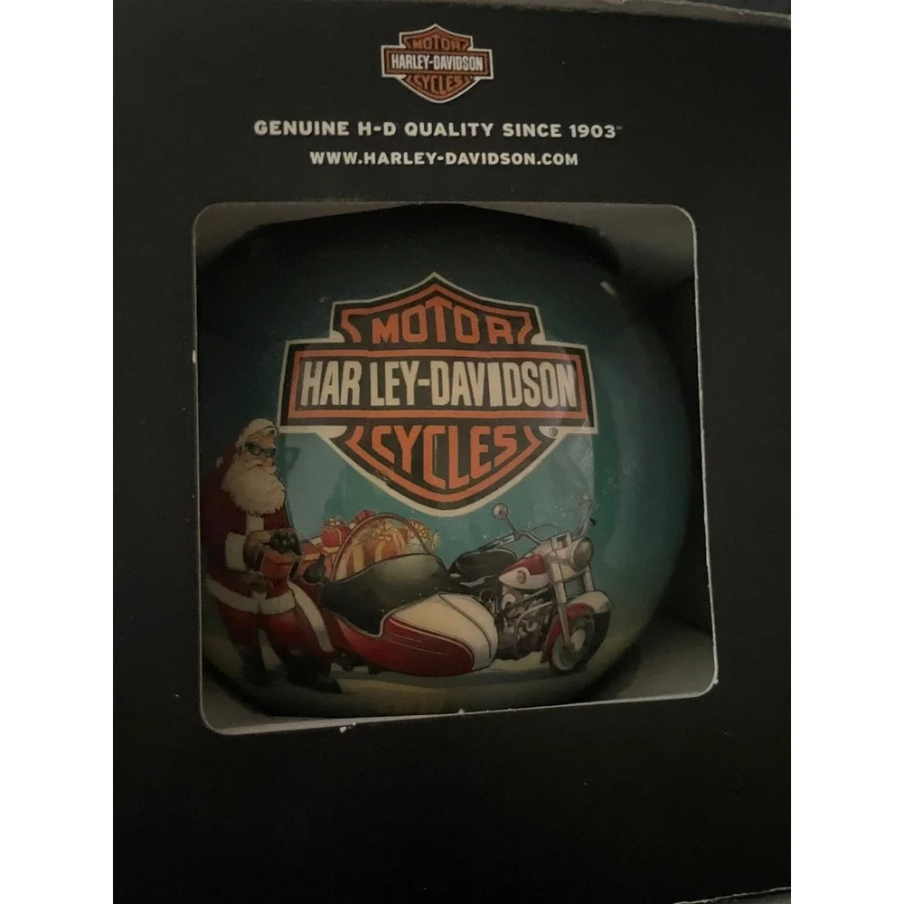 Harley-Davidson 2011 Santa Motorcycle Sidecar Light Up Ornament in Box